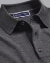 Charles Tyrwhitt Men's  Merino Polo Shirt Sweater In Grey