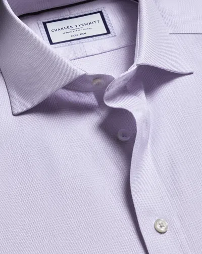 Charles Tyrwhitt Men's  Non-iron Burlington Weave Prince Of Wales Check Shirt