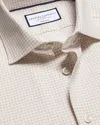 Charles Tyrwhitt Men's  Non-iron Linen Checkered Dress Shirt In Neutral