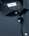 Charles Tyrwhitt Men's  Non-iron Performance Twill Geo Print Dress Shirt In Blue