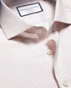 Charles Tyrwhitt Men's  Non-iron Performance Twill Print Dress Shirt In White