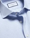 Charles Tyrwhitt Men's  Non-iron Poplin Check Shirt In Blue