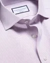 Charles Tyrwhitt Men's  Non-iron Poplin Check Shirt In Red