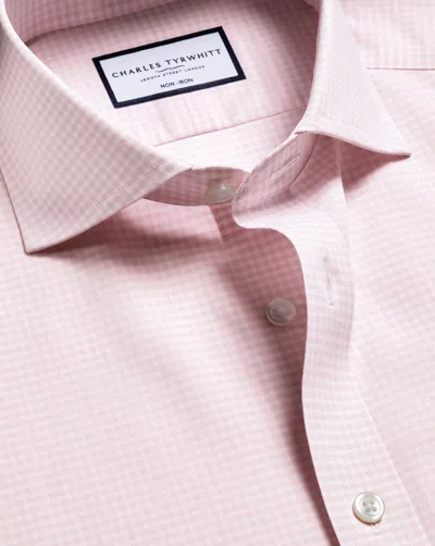 Charles Tyrwhitt Men's  Non-iron Poplin Gingham Shirt