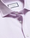 Charles Tyrwhitt Men's  Non-iron Poplin Gingham Shirt In Purple