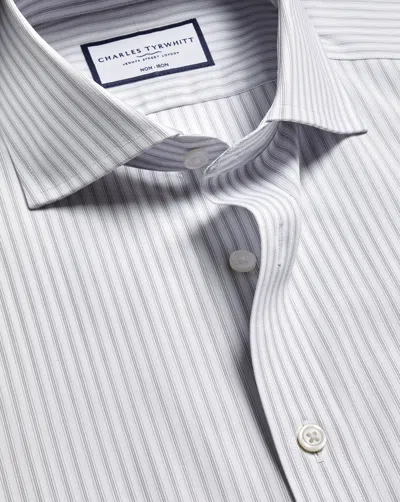 Charles Tyrwhitt Men's  Non-iron Poplin Stripe Shirt