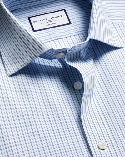 Charles Tyrwhitt Men's  Non-iron Poplin Stripe Shirt