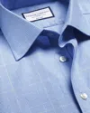 Charles Tyrwhitt Non-iron Prince Of Wales Check Cotton Dress Shirt In Blue