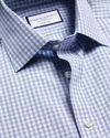 Charles Tyrwhitt Men's  Non-iron Royal Oxford Check Shirt