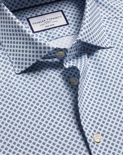 Charles Tyrwhitt Men's  Non-iron Stretch Diamond Print Shirt