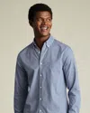 Charles Tyrwhitt Men's  Non-iron Stretch Poplin Check Shirt In Blue