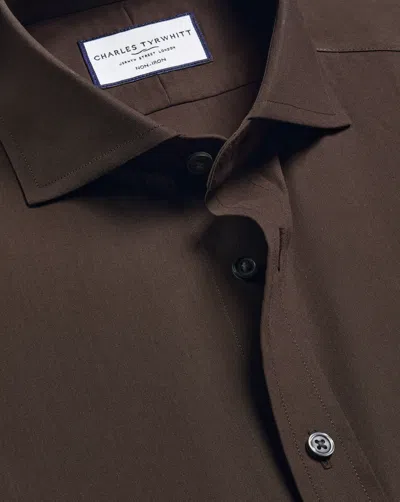 Charles Tyrwhitt Men's  Non-iron Stretch Poplin Shirt In Animal Print