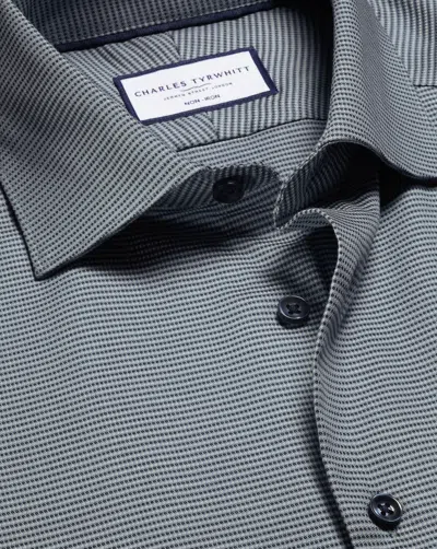 Charles Tyrwhitt Tyrwhitt Pique Cotton Polo Shirt In Grey