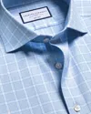 Charles Tyrwhitt Men's  Non-iron Twill Checkered Dress Shirt