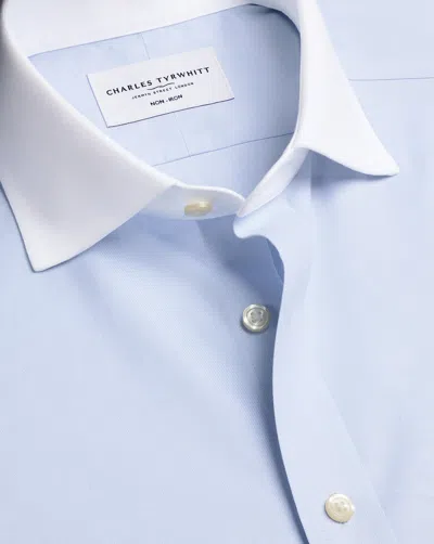 Charles Tyrwhitt Men's  Non-iron Twill Winchester Dress Shirt In Blue