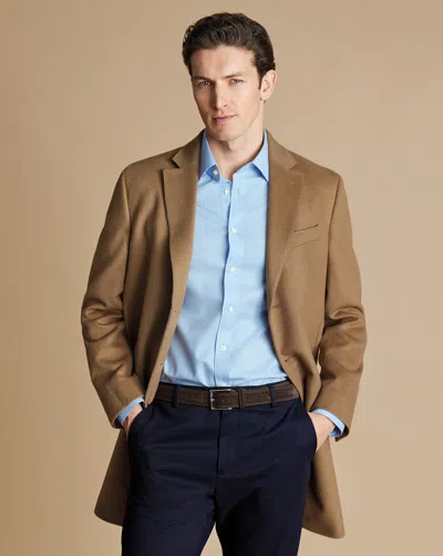 Charles Tyrwhitt Men's  Overna Coat In Neutral