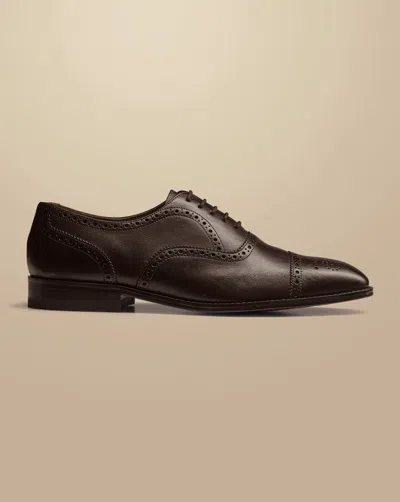 Charles Tyrwhitt Men's  Oxford Brogue Shoe In Brown