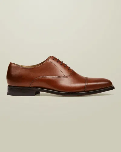 Charles Tyrwhitt Leather Oxford Shoes In Brown