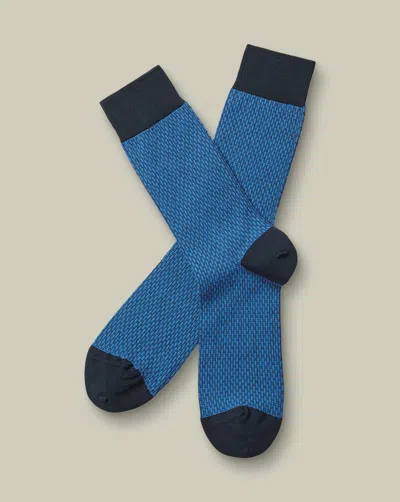 Charles Tyrwhitt Men's  Patterned Socks In Blue
