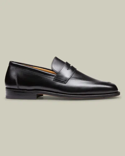Charles Tyrwhitt Saddle Loafers In Black