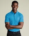 Charles Tyrwhitt Men's  Performance Geo Print Polo Shirt In Blue