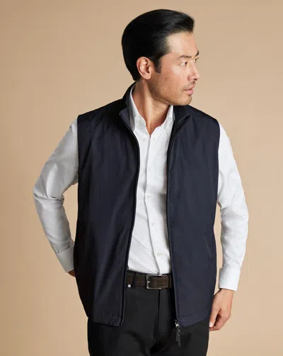 Charles Tyrwhitt Men's  Performance Shell Gilet In Blue