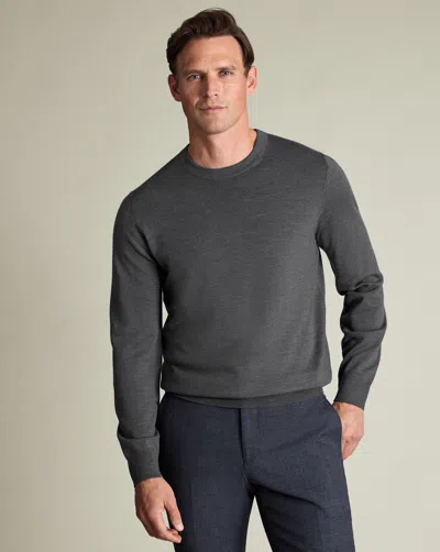 Charles Tyrwhitt Men's  Pure Merino Crew Neck Sweater
