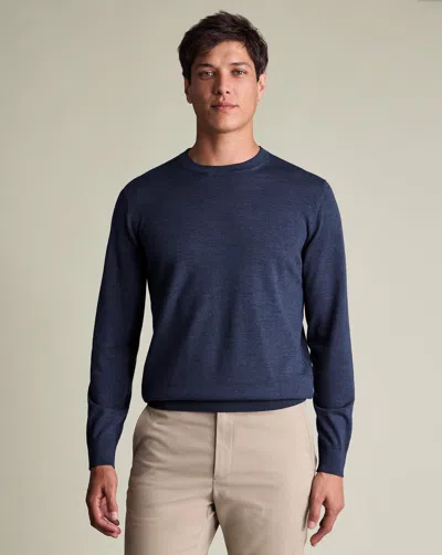 Charles Tyrwhitt Men's  Pure Merino Crew Neck Sweater