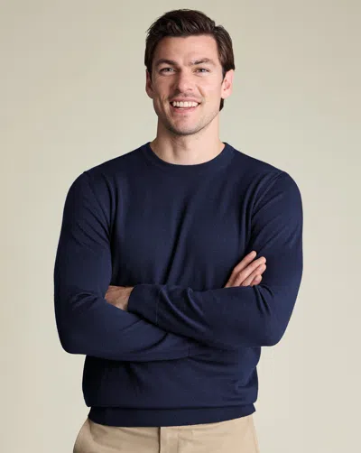 Charles Tyrwhitt Men's  Pure Merino Crew Neck Sweater