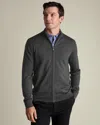 Charles Tyrwhitt Pure Merino Full Zip Through Cardigan