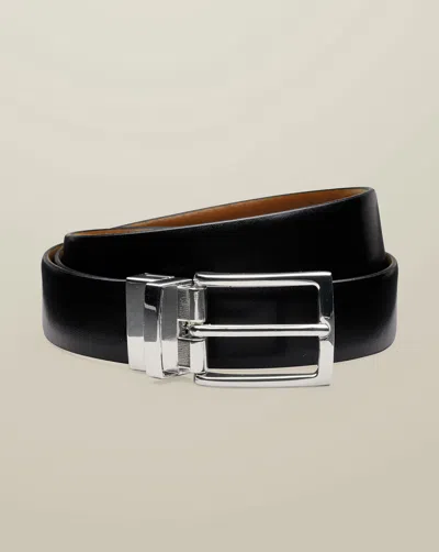 Charles Tyrwhitt Men's  Reversible Belt In Black