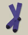 Charles Tyrwhitt Men's  Rib Socks In Purple
