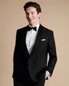Charles Tyrwhitt Men's  Shawl Lapel Dinner Suit Na Jacket In Black