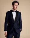 Charles Tyrwhitt Men's  Shawl Lapel Dinner Suit Na Jacket In Blue
