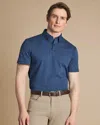 Charles Tyrwhitt Men's  Smart Jersey Polo Shirt In Blue
