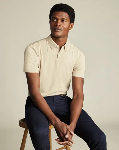 Charles Tyrwhitt Men's  Smart Jersey Polo Shirt In Neutral