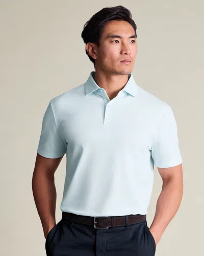 Charles Tyrwhitt Men's  Smart Pique Polo Shirt In Blue