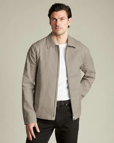 Charles Tyrwhitt Men's  Stretch Harrington Na Jacket In Neutral
