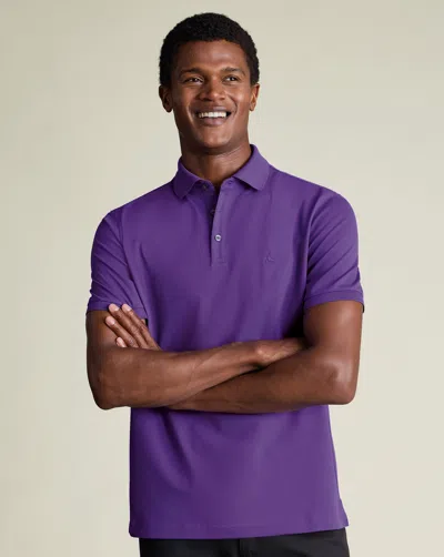 Charles Tyrwhitt Men's  Stretch Pique Polo Shirt