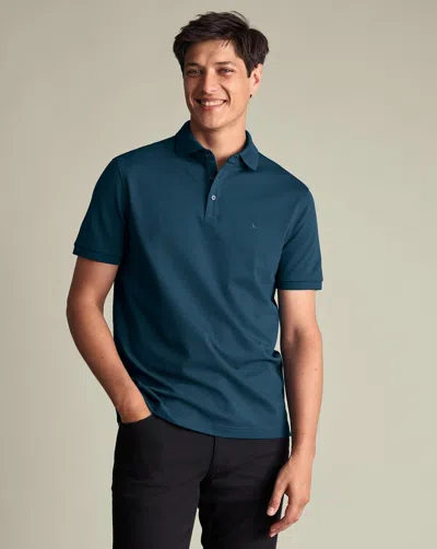 Charles Tyrwhitt Men's  Stretch Pique Polo Shirt