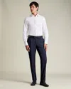 Charles Tyrwhitt Men's  Stretch Pleated Trousers In Blue