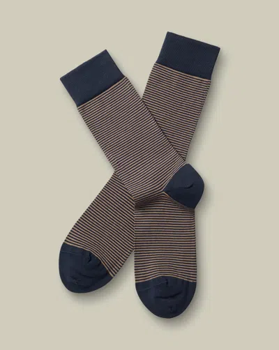 Charles Tyrwhitt Men's  Stripe Socks In Multi