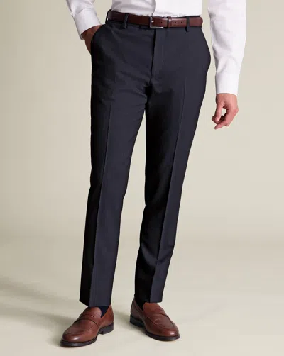Charles Tyrwhitt Men's  Stripe Suit Trousers In Blue