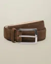Charles Tyrwhitt Men's  Suede Belt Â Brown Size 40 Leather In Brown
