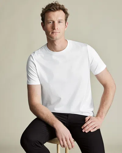 Charles Tyrwhitt Men's  Pure T-shirt In White