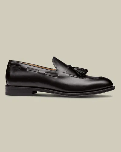 Charles Tyrwhitt Leather Tassel Loafer In Black