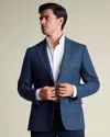 Charles Tyrwhitt Men's  Texture Checkered Na Jacket In Blue
