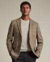 Charles Tyrwhitt Men's  Texture Checkered Na Jacket In Brown