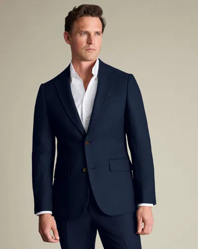 Charles Tyrwhitt Men's  Texture Na Jacket In Blue
