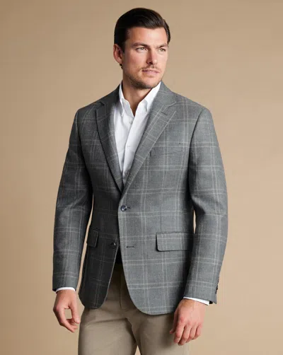 Charles Tyrwhitt Men's  Texture Na Jacket In Grey